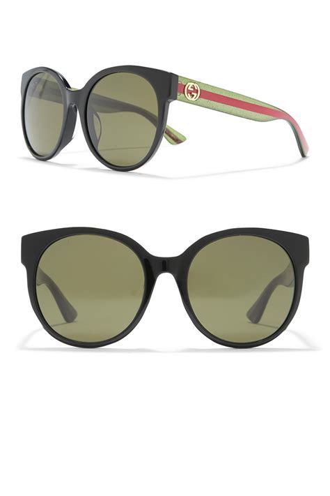 gucci core 56mm round sunglasses|gucci 56mm square sunglasses.